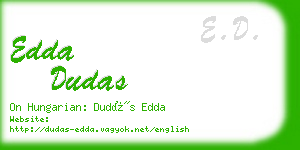 edda dudas business card